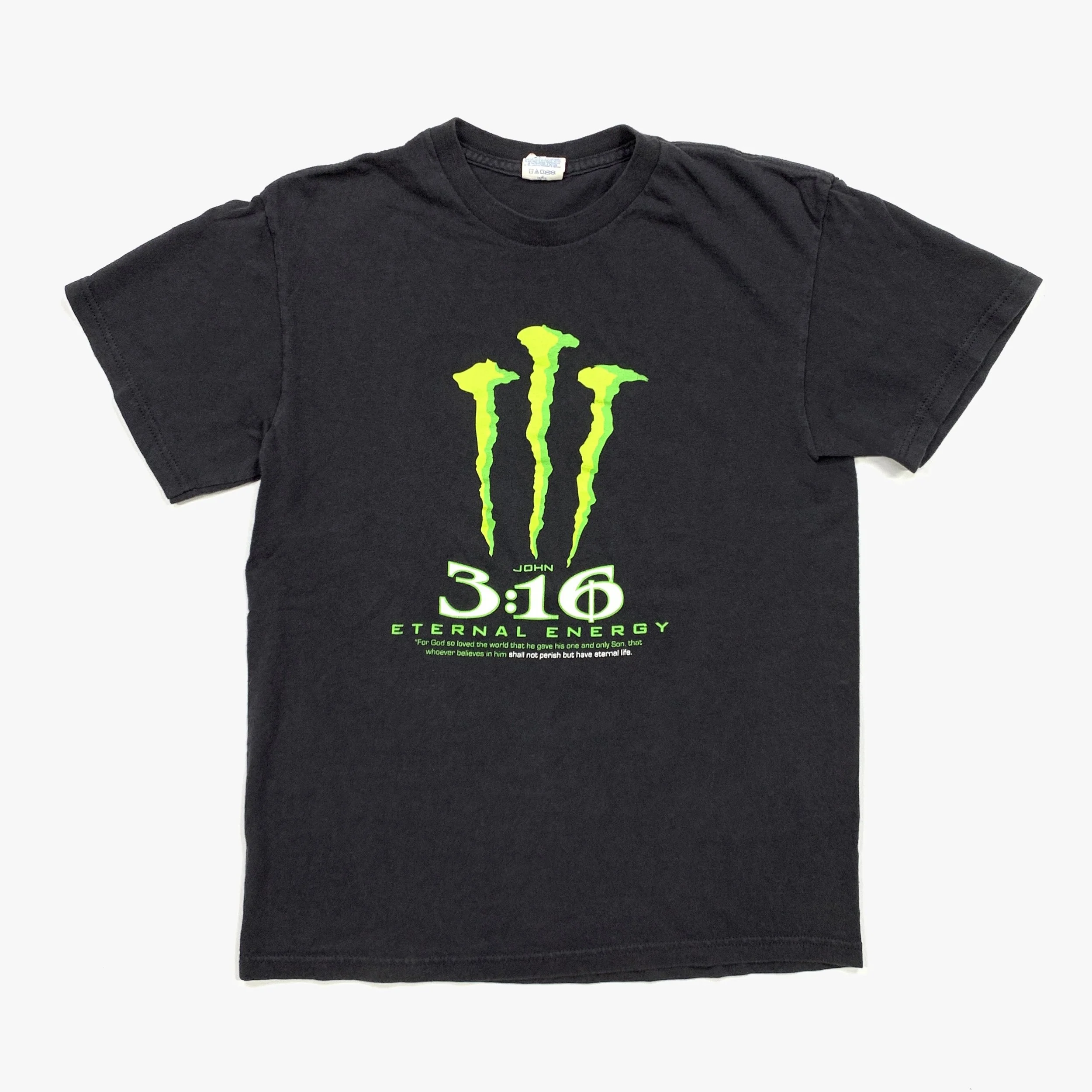 Vintage 00s Monster Energy / Religious Parody Tee — sickboyarchive.